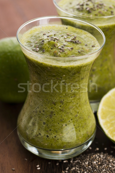 Сток-фото: здорового · зеленый · свежие · фрукты · растительное · сока · льстец