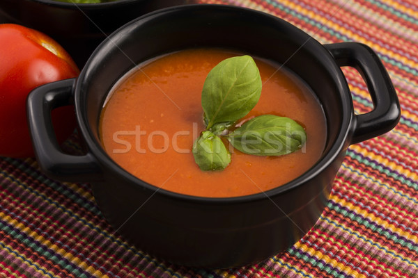 Tomato gazpacho soup, Spanish cuisine Stock photo © joannawnuk