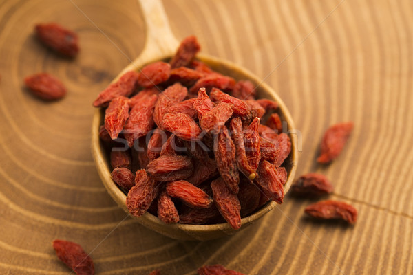 Stock photo: Portion of dried Goji Berries (also known as Wolfberry)