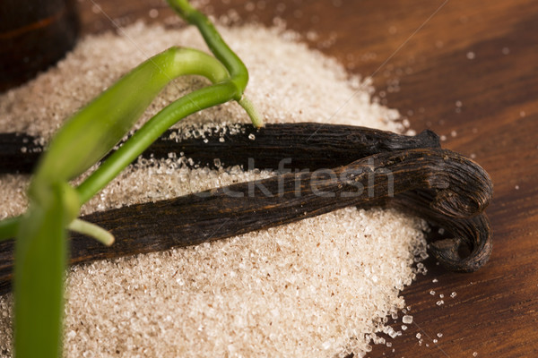 vanilla sugar and vanilla beans Stock photo © joannawnuk