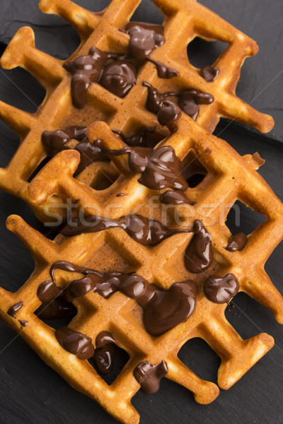 waffles with chocolate Stock photo © joannawnuk