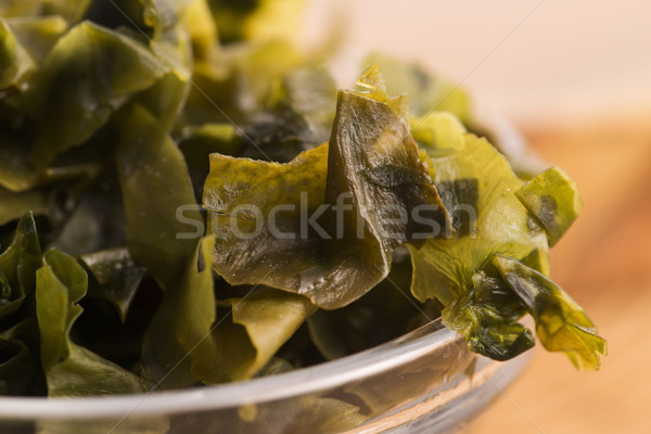 Alga mancare japoneza alimente verde asiatic gătit Imagine de stoc © joannawnuk