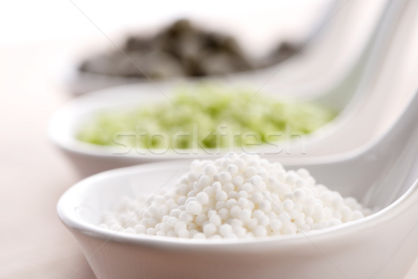 tapioca pearls with lime. white bubble tea ingredients Stock photo © joannawnuk