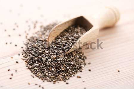 chia seeds isolated on white Stock photo © joannawnuk