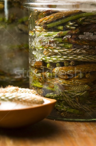 Natural medicine - syrup made of pine sprouts  Stock photo © joannawnuk