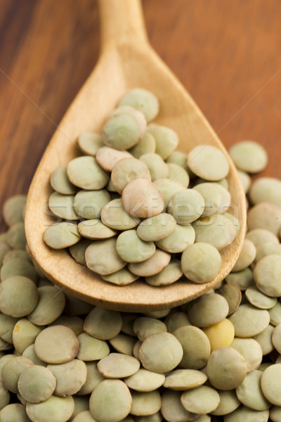 Dry Organic Green Lentils Stock photo © joannawnuk