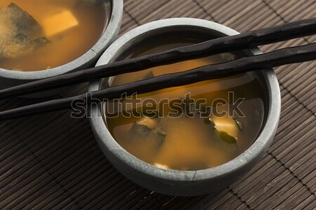 Japanese miso soup Stock photo © joannawnuk