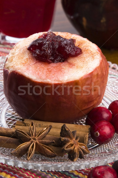 Pommes canneberges confiture alimentaire pomme [[stock_photo]] © joannawnuk