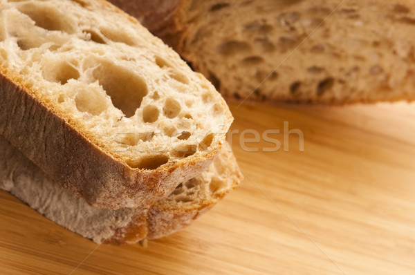 Brood textuur tarwe bakkerij geïsoleerd Stockfoto © joannawnuk
