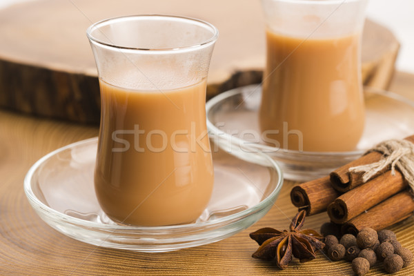 Сток-фото: лист · чай · черный · индийской · оздоровительный · специи