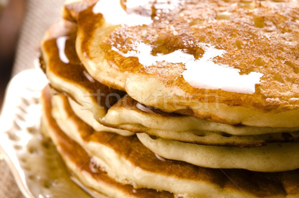 Pancakes with syrup Stock photo © joannawnuk