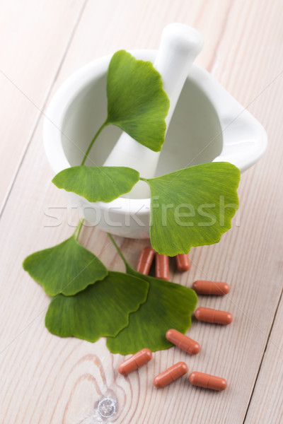 листьев таблетки лист здоровья зеленый медицина Сток-фото © joannawnuk