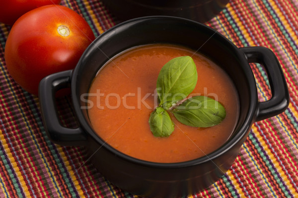 Tomato gazpacho soup, Spanish cuisine Stock photo © joannawnuk