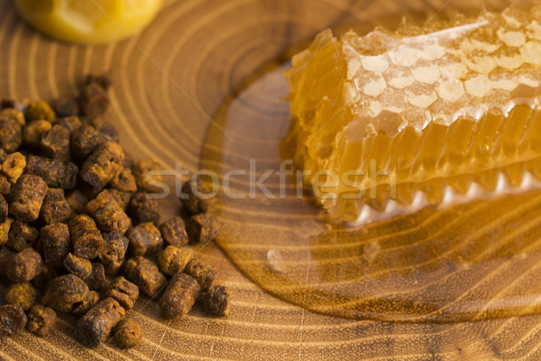 Stockfoto: Honingraat · stuifmeel · propolis · bloem · natuur · honing