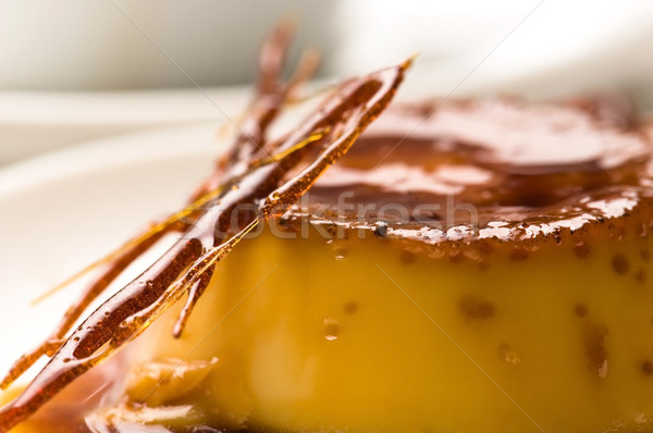 Delicious creme caramel dessert  Stock photo © joannawnuk