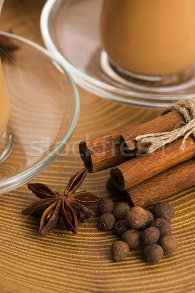 Liści herbaty czarny indian wellness przyprawy Zdjęcia stock © joannawnuk