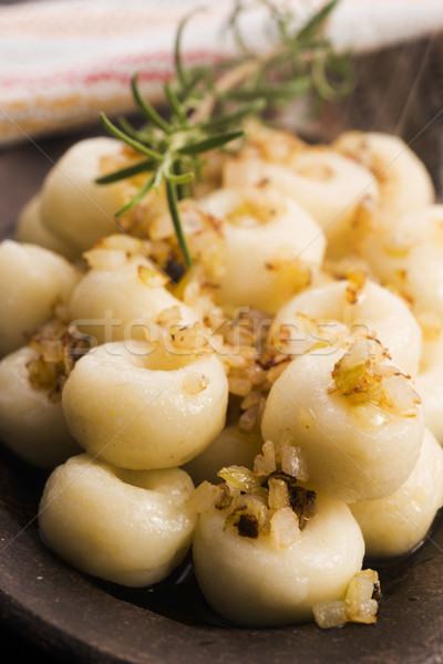 Silesia noodles with onion Stock photo © joannawnuk
