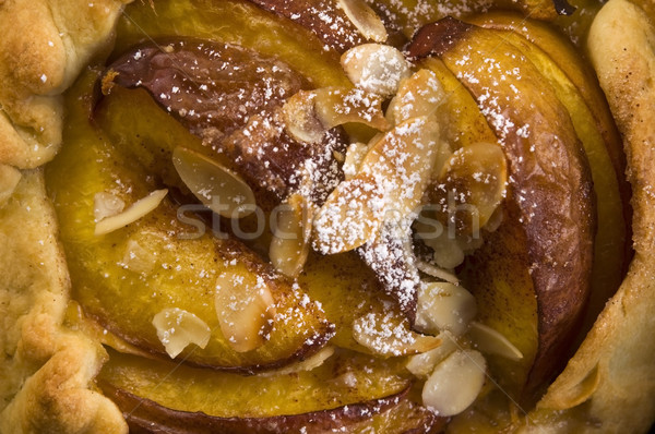 Homemade tart with peach fruits Stock photo © joannawnuk