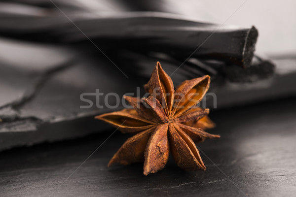 Licorice candy with star anise Stock photo © joannawnuk