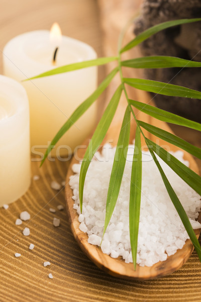 Sel de mer savon bougies spa corps mer [[stock_photo]] © joannawnuk