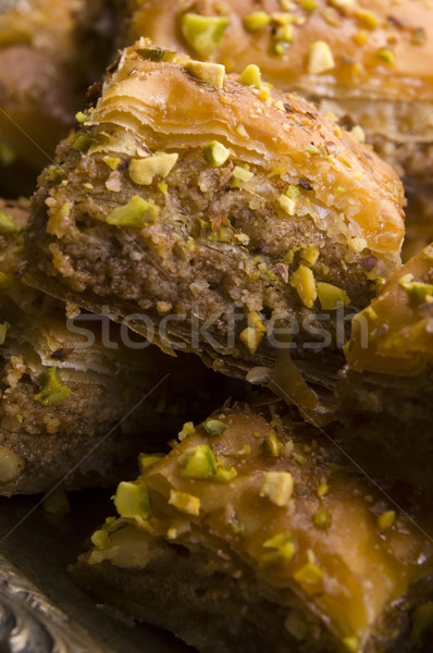 Baklava - traditional middle east sweet desert Stock photo © joannawnuk