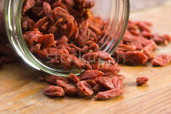 Red dried goji berries Stock photo © joannawnuk