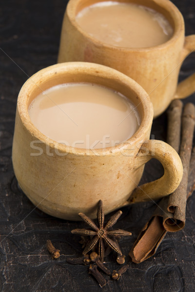 Masala chai Stock photo © joannawnuk