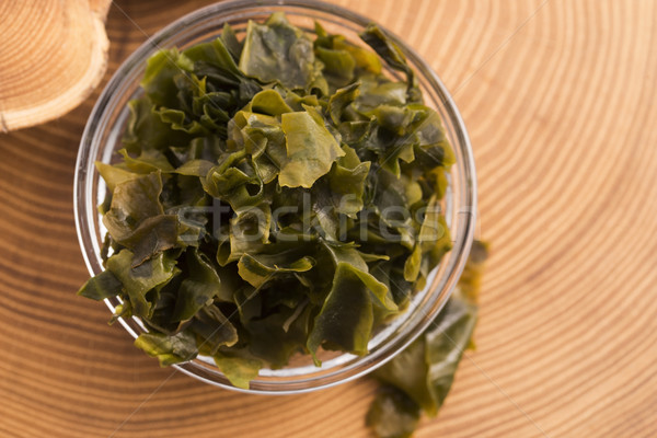 soaked wakame seaweed, japanese food Stock photo © joannawnuk