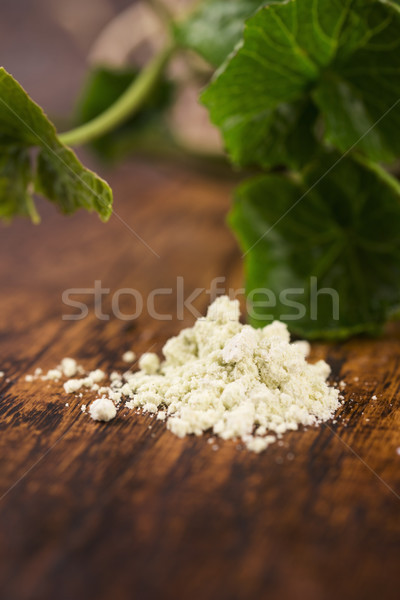 Wyschnięcia proszek japoński chrzan wasabi charakter Zdjęcia stock © joannawnuk