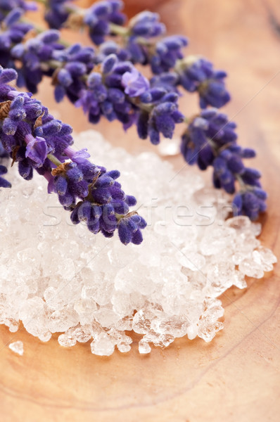 Lavender flowers and the bath salt - beauty treatment  Stock photo © joannawnuk
