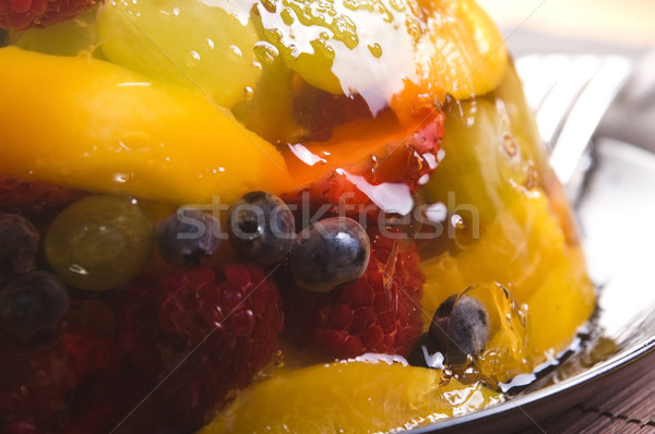 Сток-фото: лет · ягодные · желе · продовольствие · красный · клубника