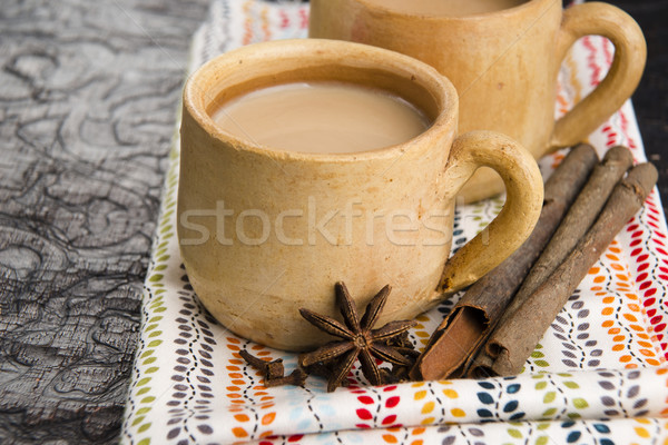 пить листьев молоко черный индийской оздоровительный Сток-фото © joannawnuk