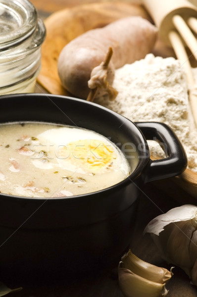 Traditional Polish White Borscht For Easter  Stock photo © joannawnuk