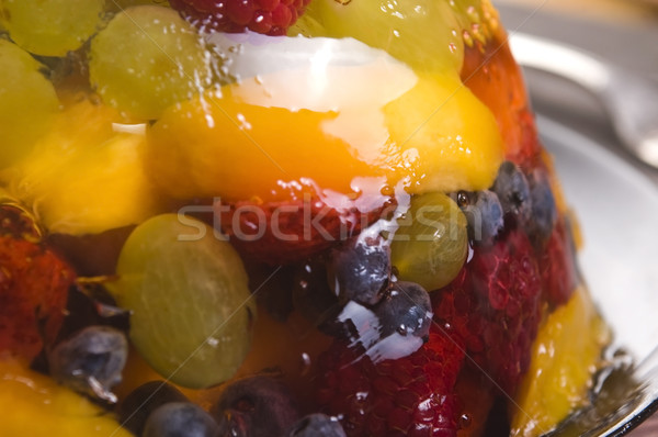 лет ягодные желе продовольствие красный клубника Сток-фото © joannawnuk