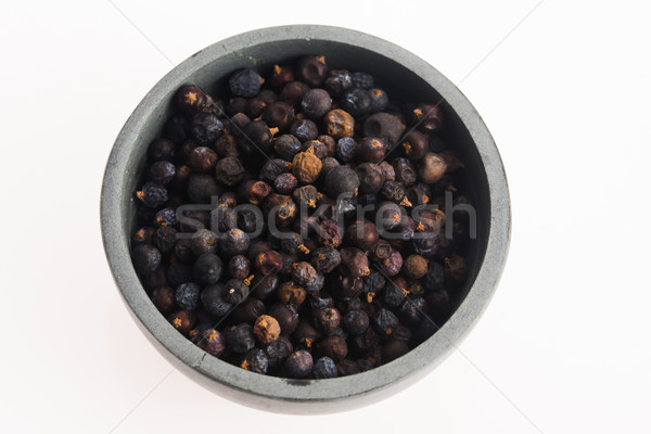 Juniper berries on white background Stock photo © joannawnuk