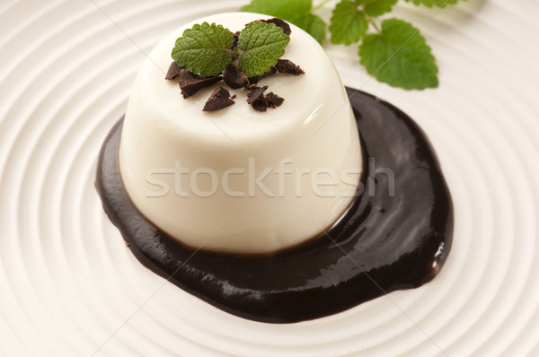 Stockfoto: Chocolade · vanille · bonen · witte · dessert · vers