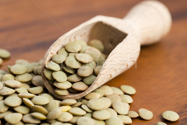 Dry Organic Green Lentils Stock photo © joannawnuk