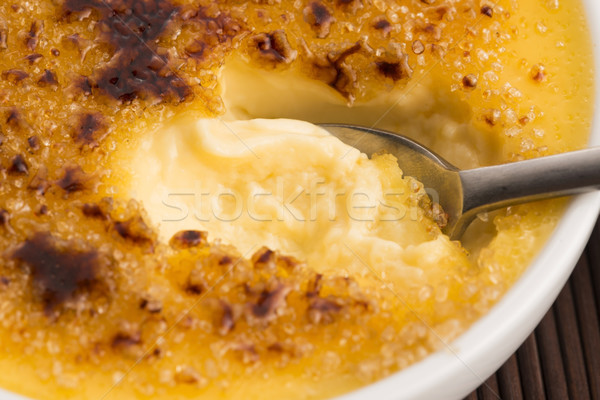 ваниль кремом десерта сахар ресторан яйца Сток-фото © joannawnuk