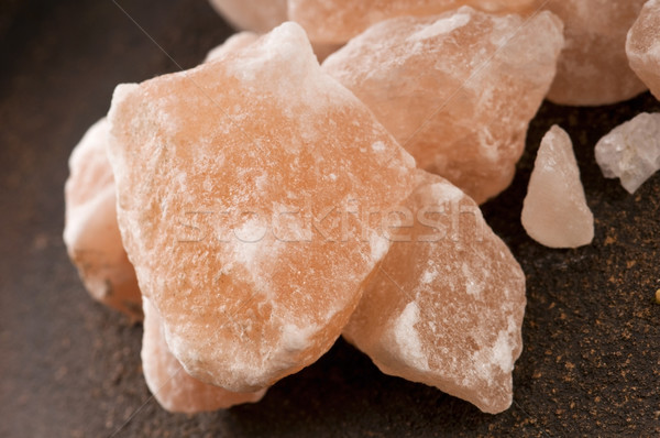 Rosa sal mineral rocha pedra naturalismo Foto stock © joannawnuk