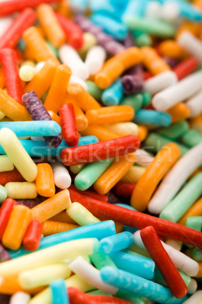 macro of rainbow sprinkles Stock photo © joannawnuk