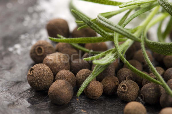 allspice with fresh rosemary Stock photo © joannawnuk