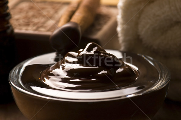 Stock fotó: Csokoládé · fürdő · fahéj