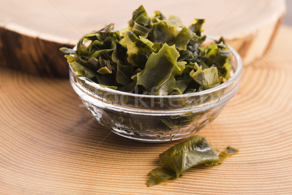 soaked wakame seaweed, japanese food Stock photo © joannawnuk