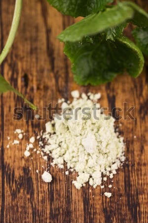 Stock photo: Dry powder Japanese horseradish (wasabi)