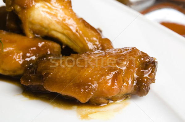 Roast chicken with honey Stock photo © joannawnuk