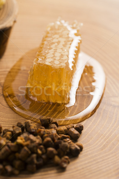 Stockfoto: Honingraat · stuifmeel · propolis · bloem · natuur · honing