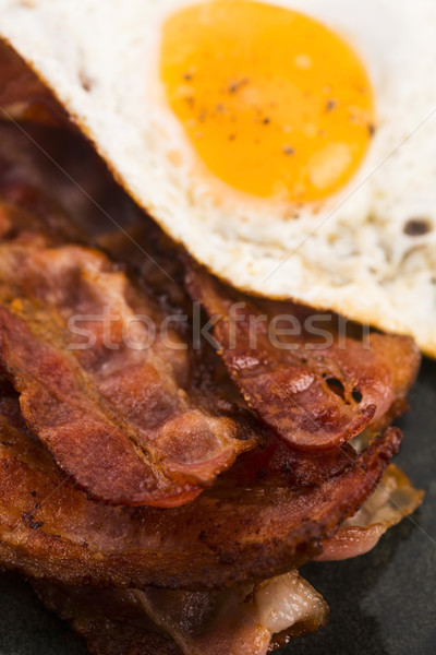 Fried Egg And Bacon Rashers Stock photo © joannawnuk