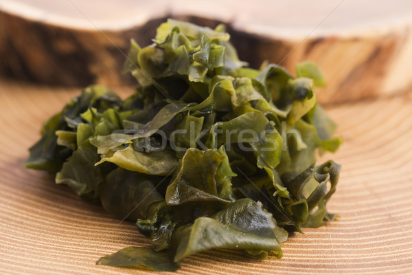 Alga mancare japoneza alimente verde gătit legume Imagine de stoc © joannawnuk