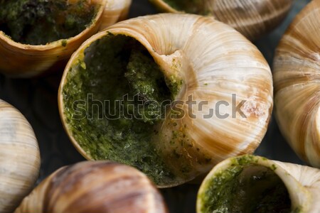 Close up of Escargots with garlic butter  Stock photo © joannawnuk