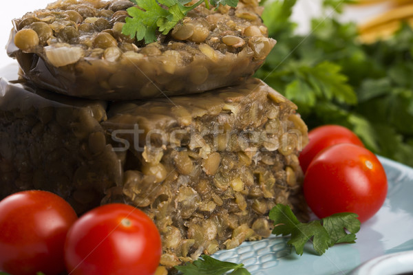 lentils terrine with herbs Stock photo © joannawnuk